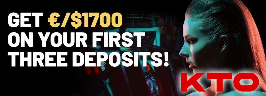 KTO Casino - 1700 First 3 Deposits Bonus