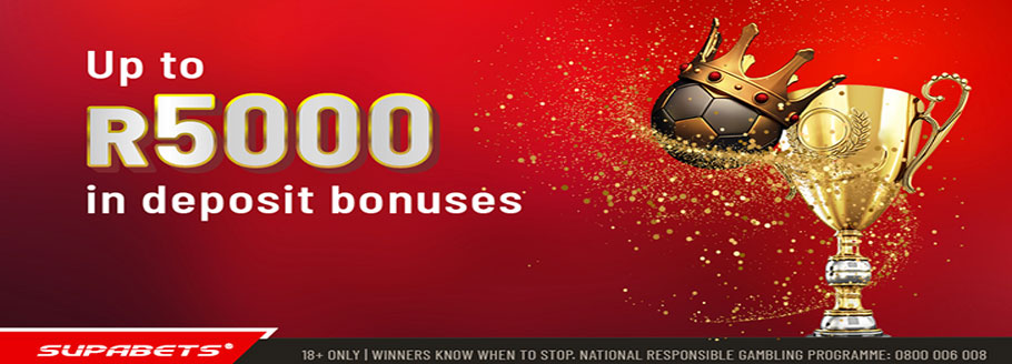 Supabet Online Sportsbook - R5000 Deposit Bonus