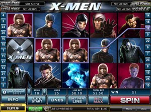 Casino.com - X-Men Video Slot Screenshot