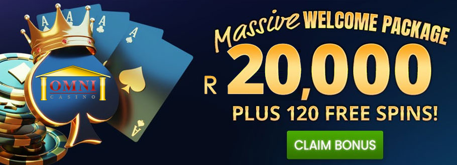 R20000 plus 120 free spins welcome bonus At Omni Casino