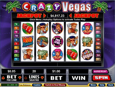 Go Crazy With Crazy Vegas Slot