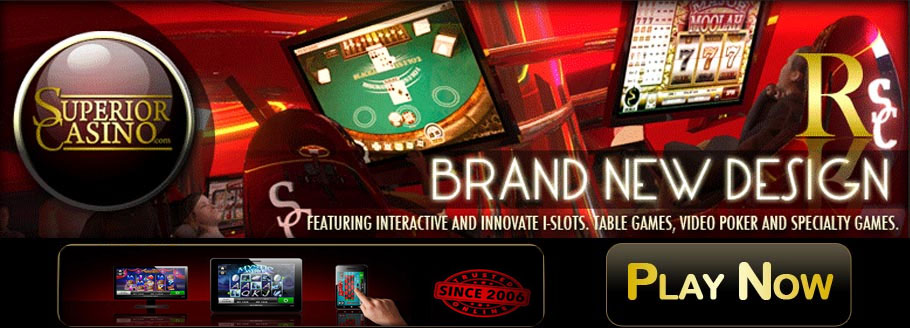 Superior Casino - A Brand New Design,  Brand New Bonus