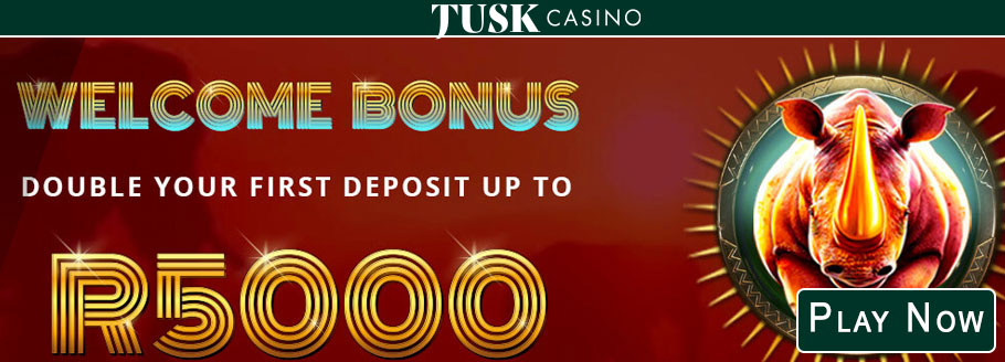 Tusk Online Casino - R5000 First Deposit Bonus