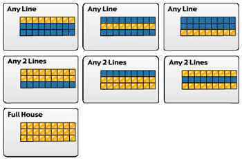 Examples Of Patterns That Can Be Played With 90 Ball Bingo