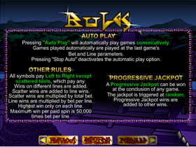 Aztec Treasure Rules Screenshot